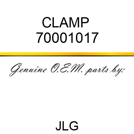 CLAMP  70001017