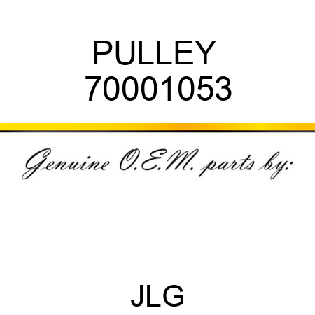 PULLEY  70001053