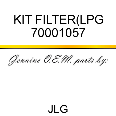 KIT FILTER(LPG 70001057