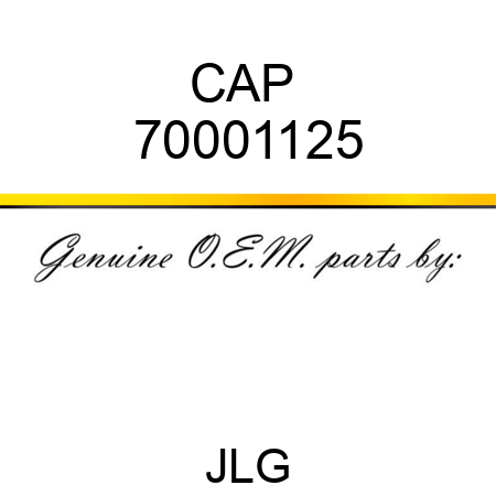 CAP  70001125