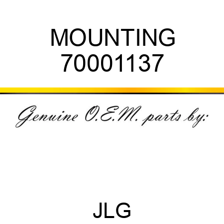MOUNTING 70001137