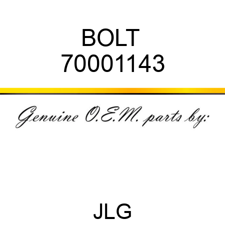 BOLT  70001143