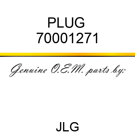 PLUG  70001271