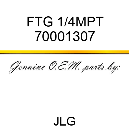 FTG 1/4MPT 70001307