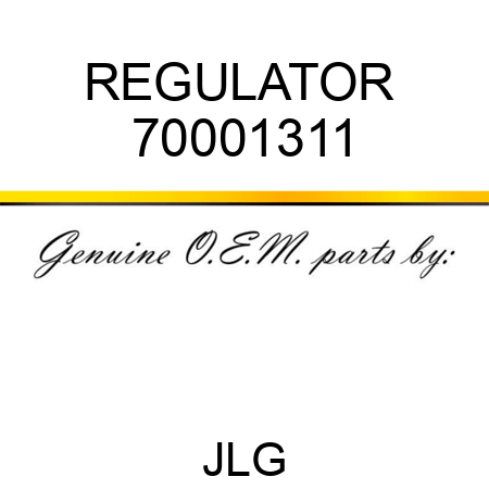 REGULATOR  70001311
