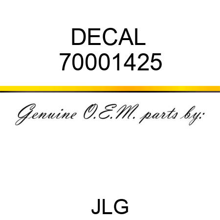 DECAL  70001425
