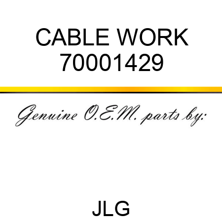 CABLE WORK 70001429