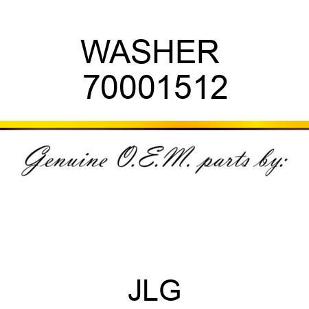 WASHER  70001512