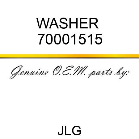 WASHER  70001515
