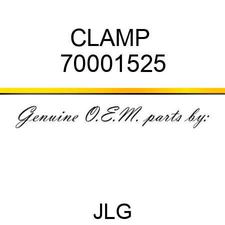 CLAMP  70001525
