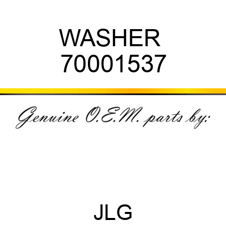 WASHER  70001537