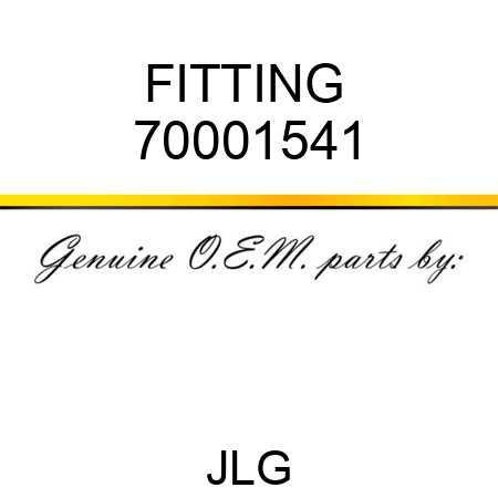 FITTING  70001541