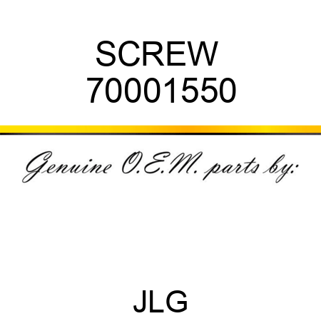 SCREW  70001550
