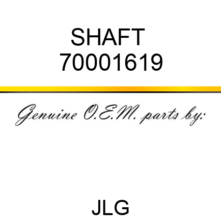 SHAFT  70001619