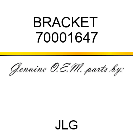 BRACKET  70001647