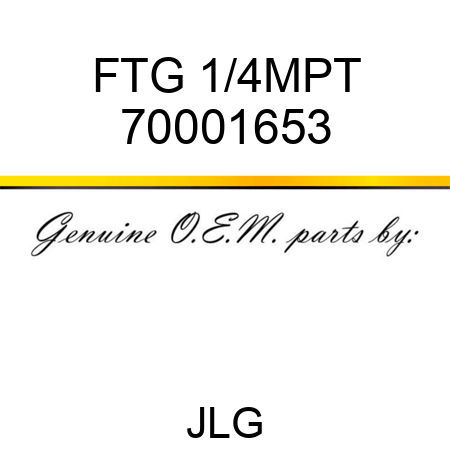 FTG 1/4MPT 70001653