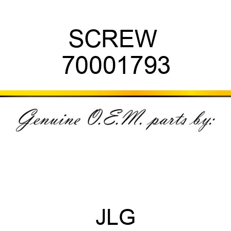 SCREW  70001793