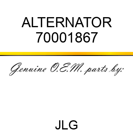 ALTERNATOR 70001867