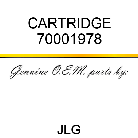 CARTRIDGE 70001978