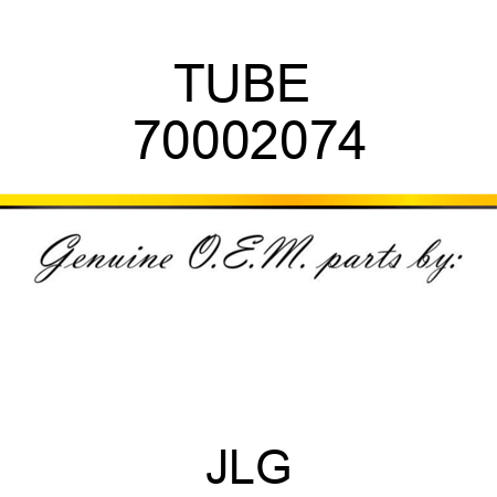 TUBE  70002074