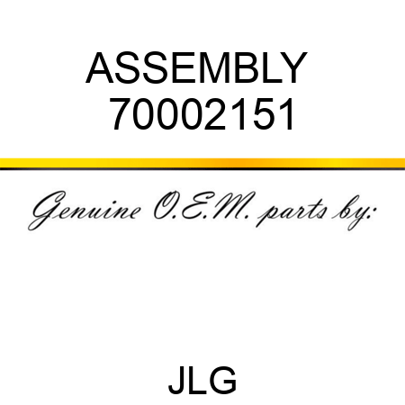 ASSEMBLY  70002151