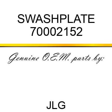 SWASHPLATE 70002152