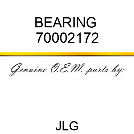 BEARING  70002172