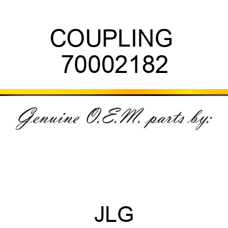 COUPLING  70002182