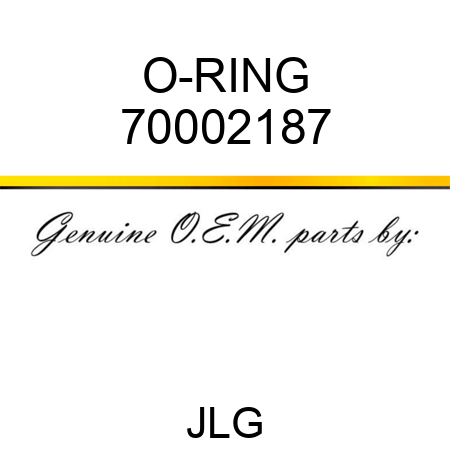 O-RING 70002187