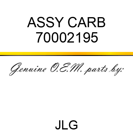 ASSY CARB 70002195