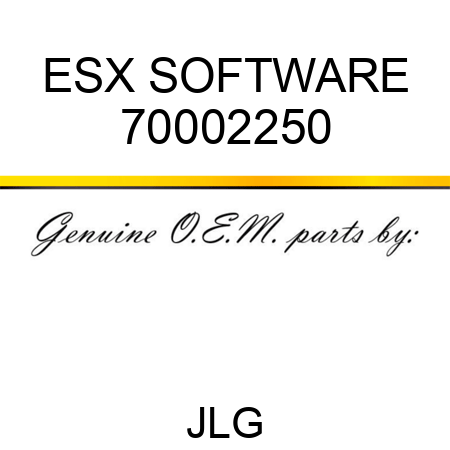 ESX SOFTWARE 70002250