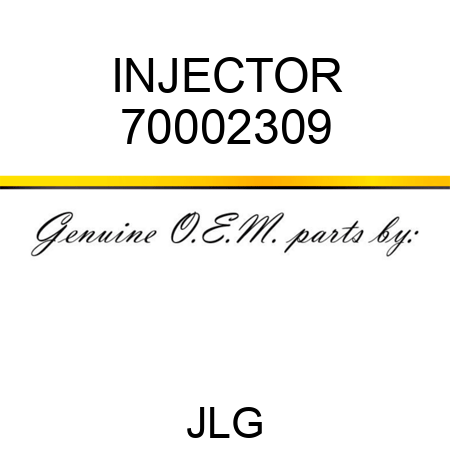 INJECTOR 70002309