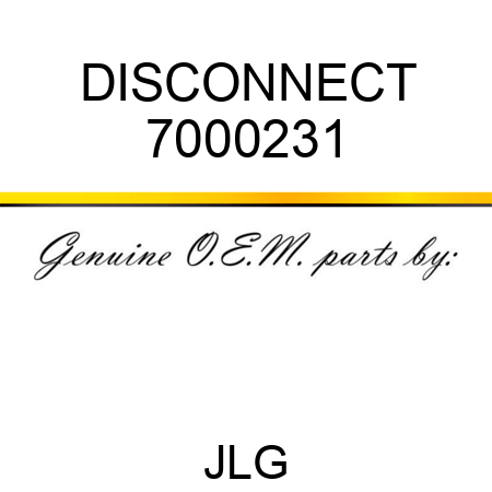 DISCONNECT 7000231
