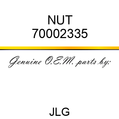 NUT 70002335