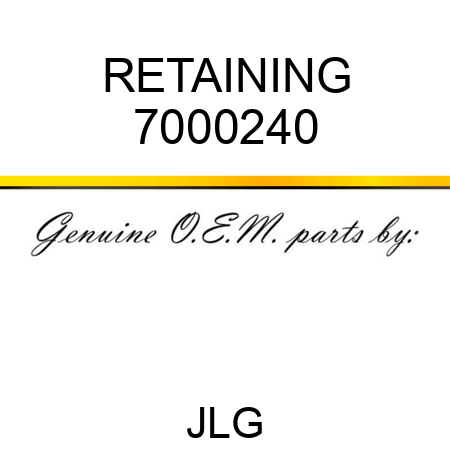 RETAINING 7000240