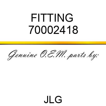 FITTING  70002418