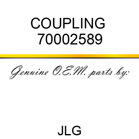 COUPLING  70002589
