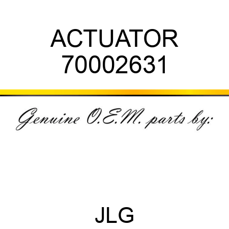 ACTUATOR 70002631
