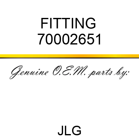 FITTING  70002651