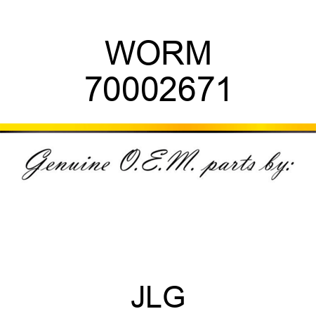 WORM 70002671