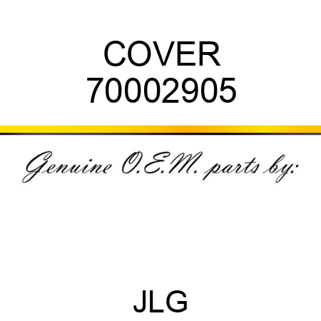 COVER 70002905