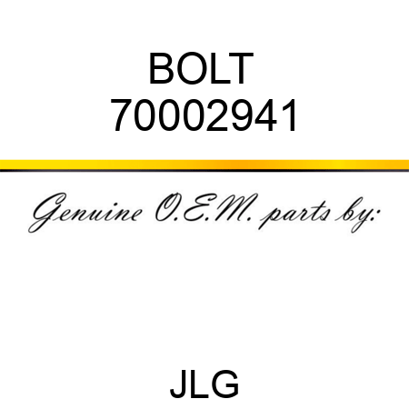 BOLT  70002941