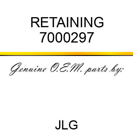 RETAINING 7000297