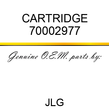 CARTRIDGE 70002977