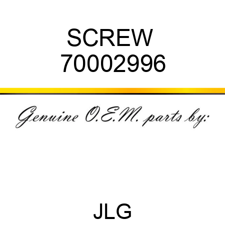 SCREW  70002996
