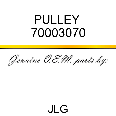 PULLEY  70003070