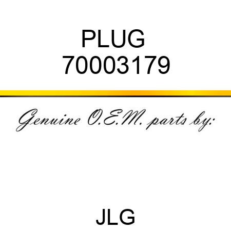 PLUG  70003179