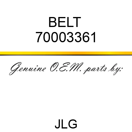 BELT  70003361