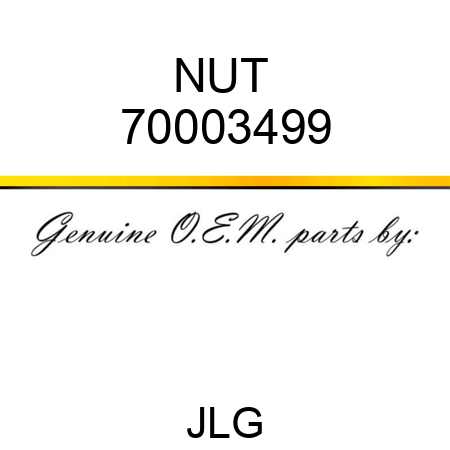 NUT  70003499