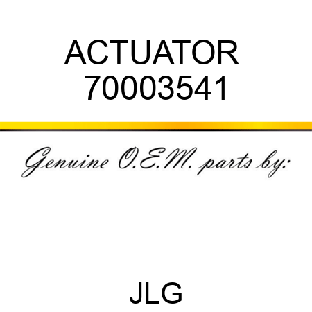 ACTUATOR  70003541